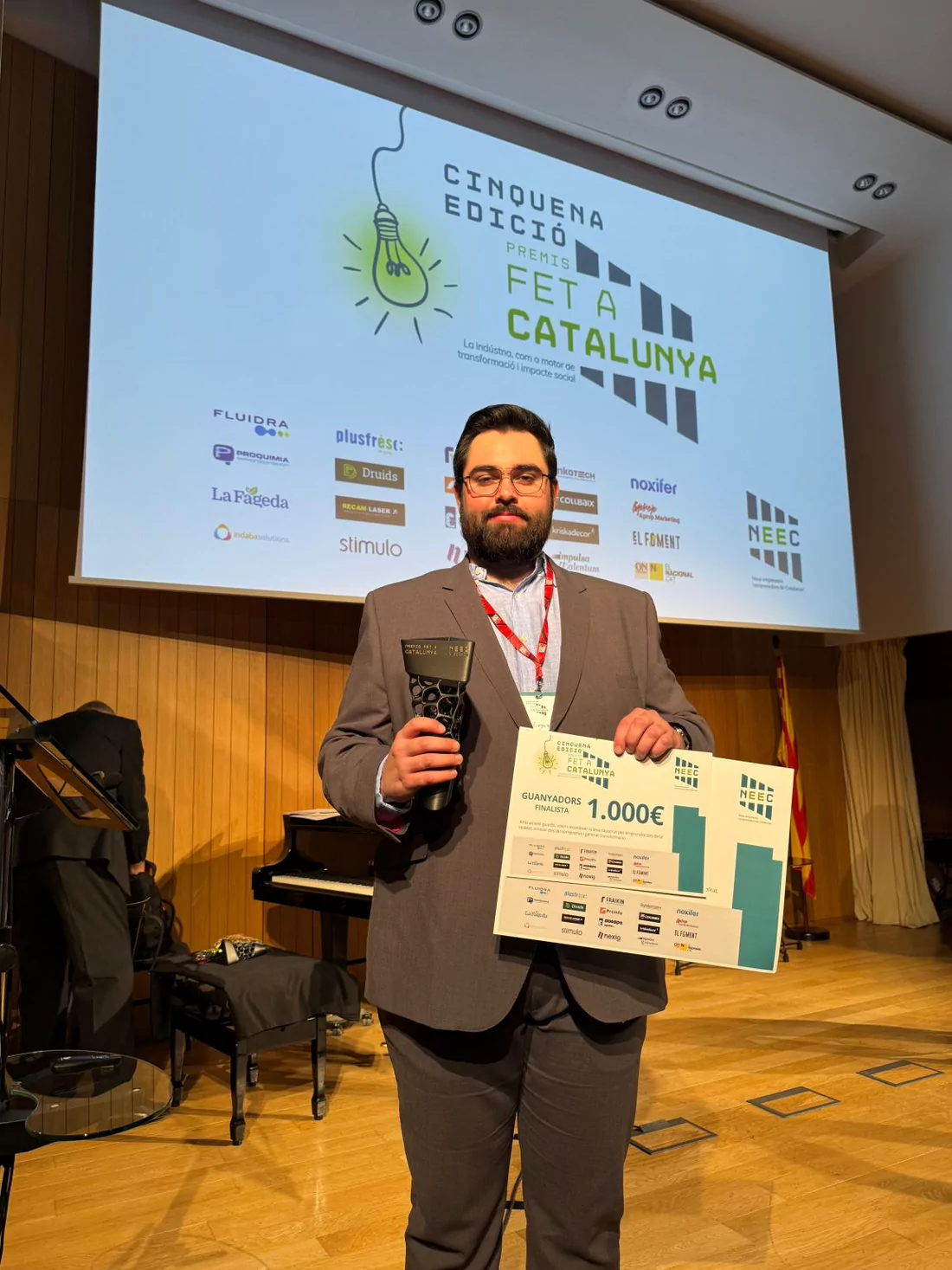 Beyond Reality AR on stage at the Fet a Catalunya Awards ceremony.